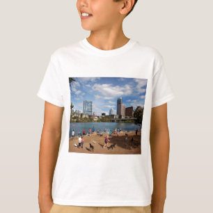 Camiseta Ladybird Lake Dog Park Austin Texas Skyline