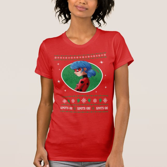 Camiseta Ladybug Aparece! Gráfico de Feriados (Frente)