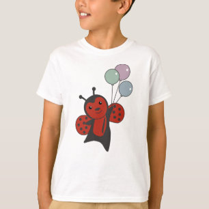 Camiseta Ladybug Balloons Voa Animais Cujos Filhos São