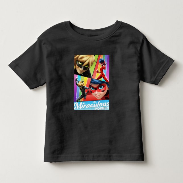 Camiseta Ladybug & Cat Noir | Poder Milagroso! (Frente)
