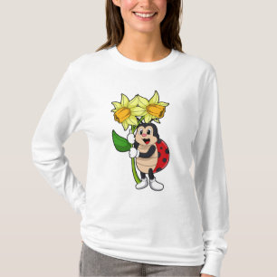 Camiseta Ladybug com Flor Daffodil