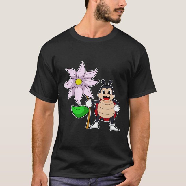 Camiseta Ladybug com Flower.PNG (Frente)