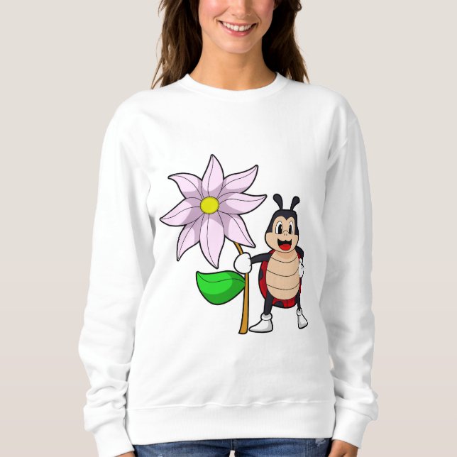 Camiseta Ladybug com Flower.PNG (Frente)