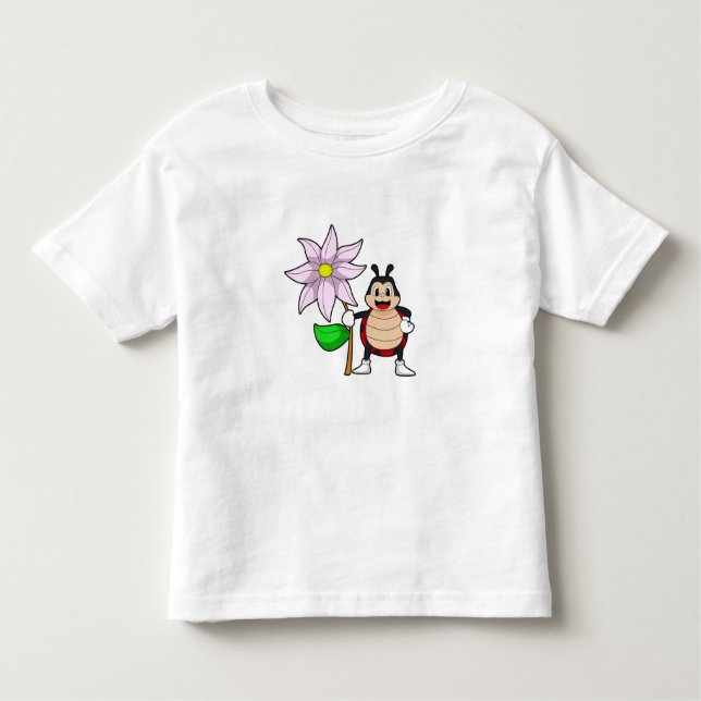 Camiseta Ladybug com Flower.PNG (Frente)