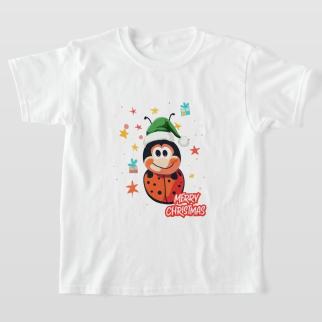 Camiseta Ladybug de Natal Cheer (Postura )