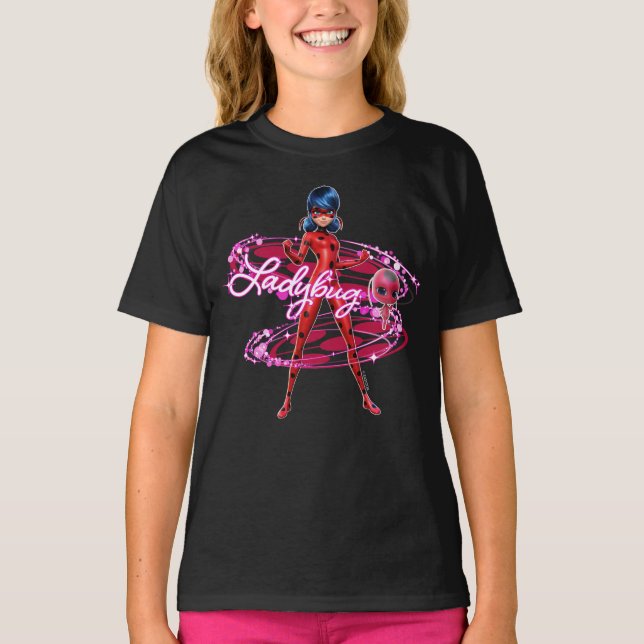 Camiseta Ladybug e Gráfico Tikki (Frente)