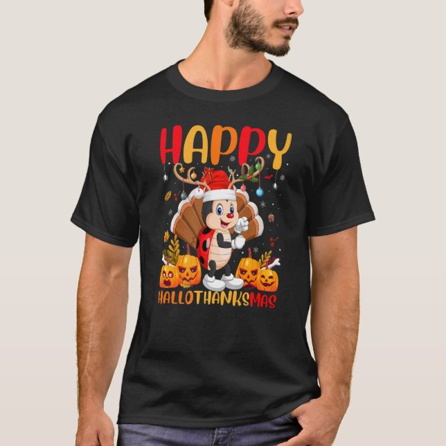 Camiseta Ladybug Happy Ladybug Hellothanksmas (Frente)