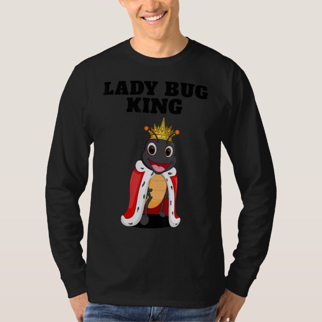 Camiseta Ladybug King Boys Ladybug Mens Ladybug (Frente)