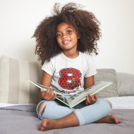 Camiseta Ladybug Miraculoso e Cat Noir 8º aniversário