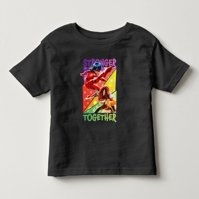 Camiseta Ladybug & Rena Rouge | Juntas Mais Fortes (Frente)
