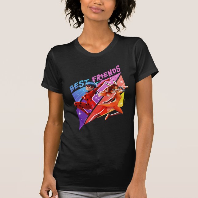 Camiseta Ladybug & Rena Rouge | Melhores Amigos (Frente)