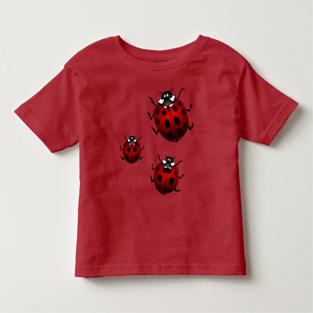 Camiseta Ladybug Toddler Shirt Cute Ladybug Topo (Frente)