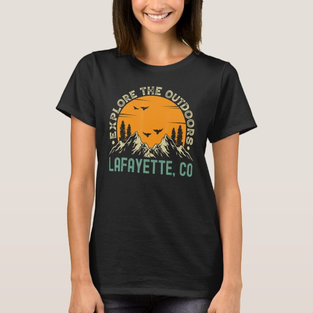Camiseta Lafayette Colorado Explora O Exterior (Frente)