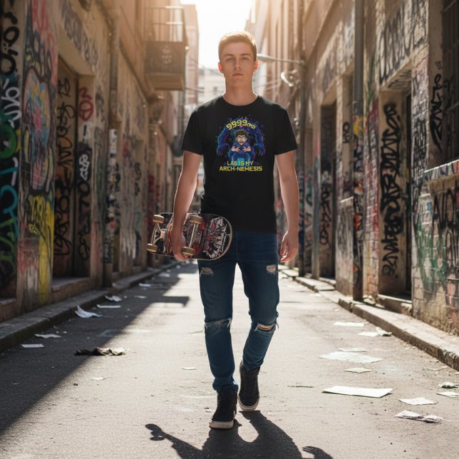 Camiseta Lag Is My Arch-Nemesis Funny Gamer (Criador carregado)