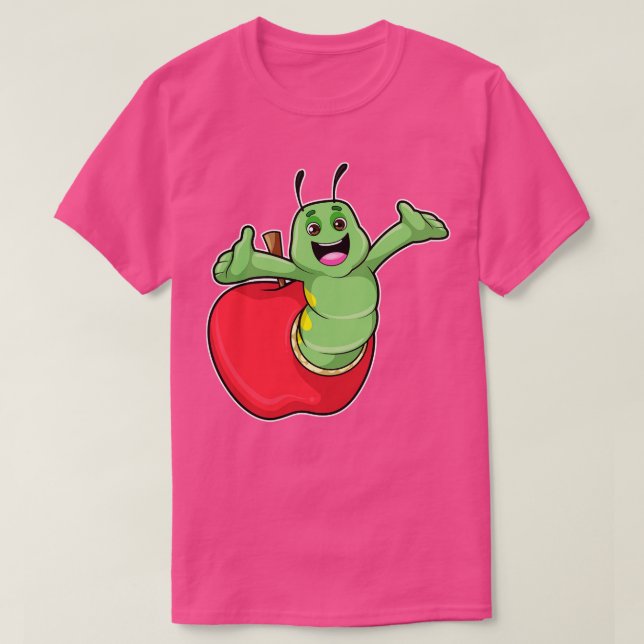 Camiseta Lagarta com Apple 1 (Frente do Design)