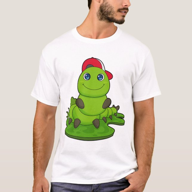 Camiseta Lagarta com Boné (Frente)