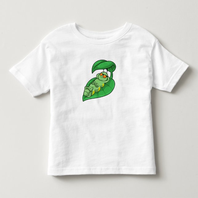 Camiseta Lagarta com Folha (Frente)