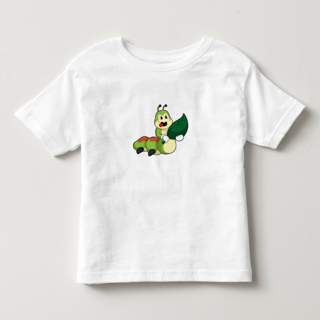 Camiseta Lagarta com Folha (Frente)