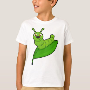 Camiseta Lagarta com Folha