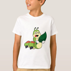 Camiseta Lagarta com Folha