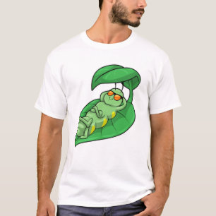Camiseta Lagarta com Folha