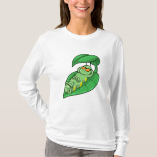 Camiseta Lagarta com Folha