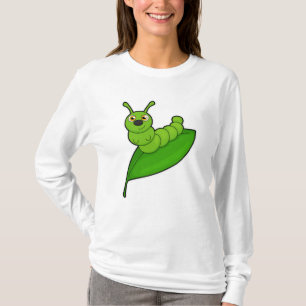 Camiseta Lagarta com Folha