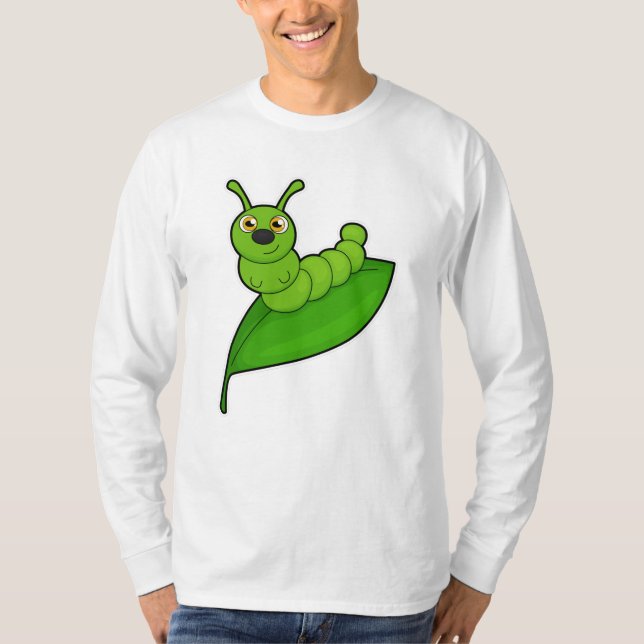 Camiseta Lagarta com Folha (Frente)