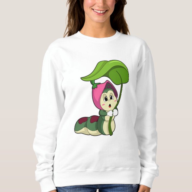 Camiseta Lagarta com Folha (Frente)