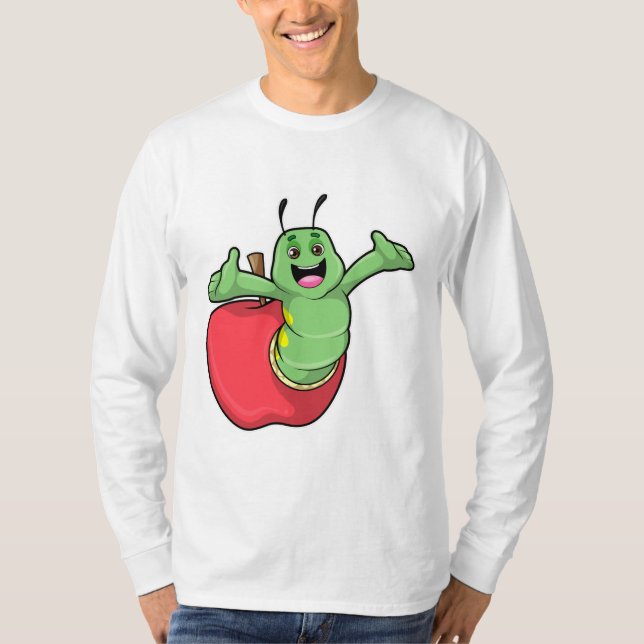 Camiseta Lagarta com Maçã (Frente)