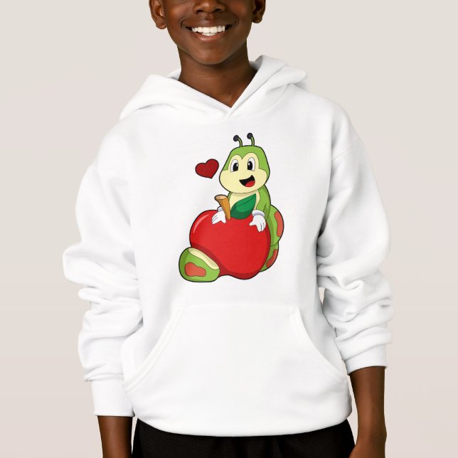 Camiseta Lagarta com Maçã (Frente)