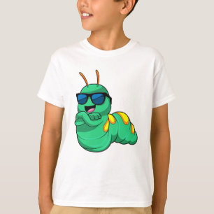 Camiseta Lagarta com Óculos de Sol