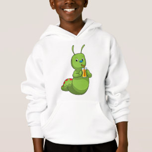 Camiseta Lagarta com Vidro de Sumo de Laranja