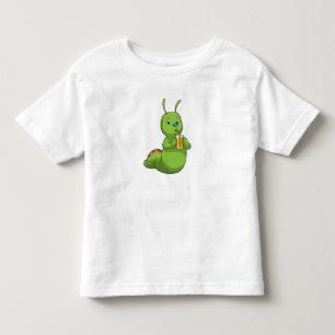 Camiseta Lagarta com Vidro de Sumo de Laranja