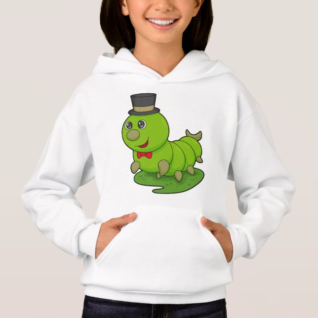 Camiseta Lagarta como cavalheiro com cavilha (Frente)