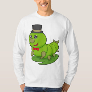 Camiseta Lagarta como cavalheiro com cavilha