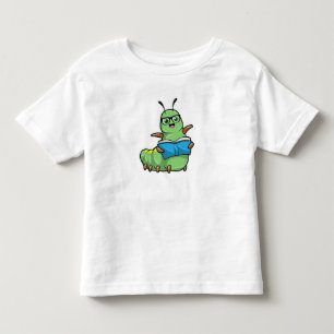 Camiseta Lagarta como Nerd de Livros e Óculos