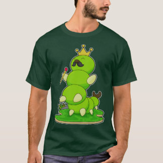 Camiseta Lagarta como Rei com Coroa