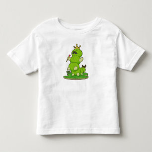 Camiseta Lagarta como Rei com Coroa
