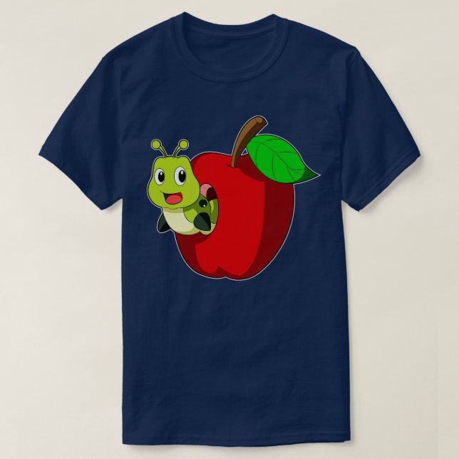 Camiseta Lagarta da Apple (Frente do Design)