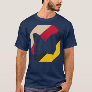 Camiseta Lagarta design de Verão de primavera de borboletas