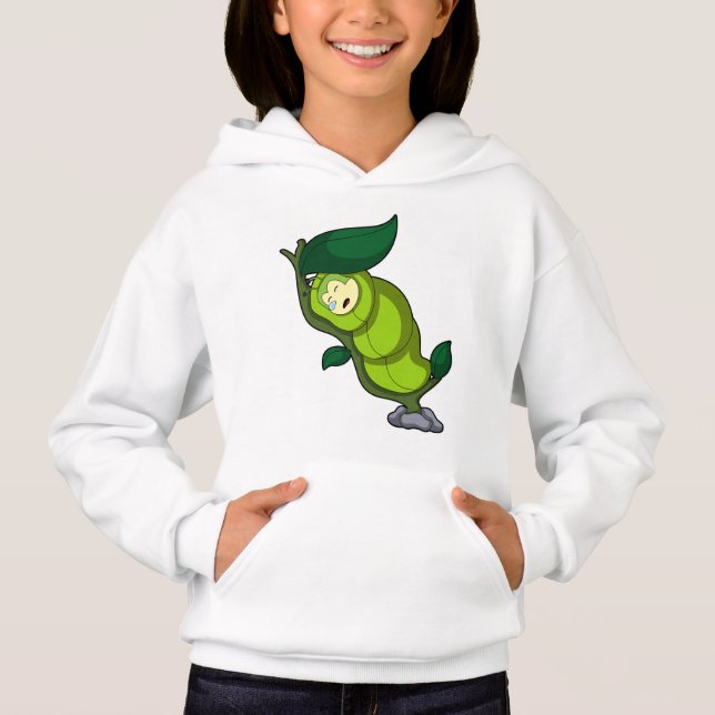 Camiseta Lagarta dormindo com folhas (Frente)