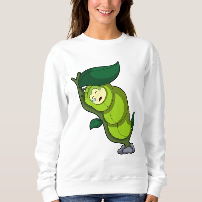 Camiseta Lagarta dormindo com folhas (Frente)