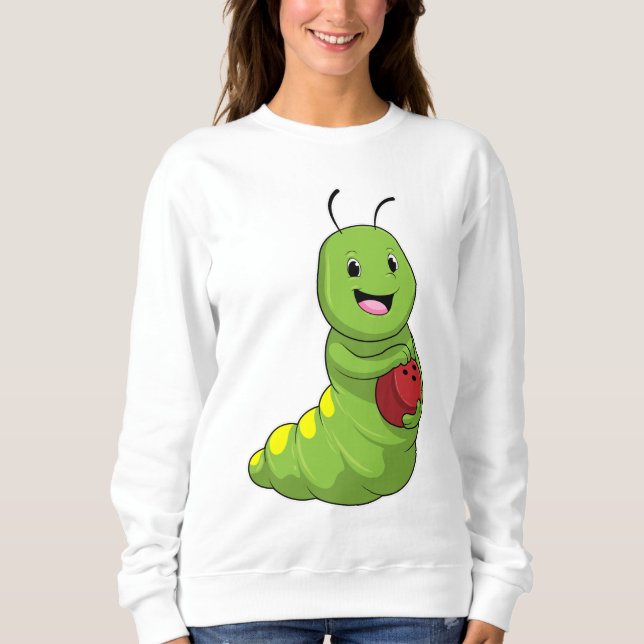 Camiseta Lagarta no boliche com bola de boliche (Frente)