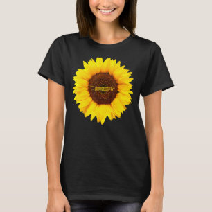 Camiseta Lagarta Para Mulheres Borboleta Amor Girassol