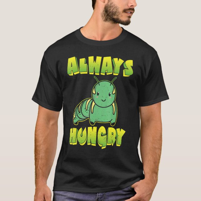 Camiseta Lagarta Sempre Com Fome (Frente)