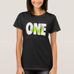 Camiseta Lagarta Um Aniversário Crianças Borboletas
