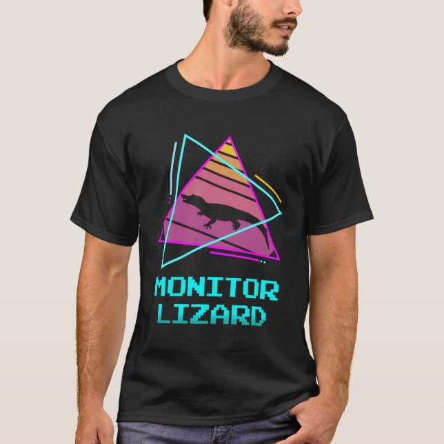 Camiseta Lagartas Lizard do Monitor Retro (Frente)