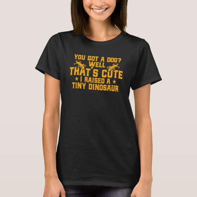 Camiseta Lagartixa Crestada Bem, Isso É Fofo Eu Criei Um Pe (Frente)