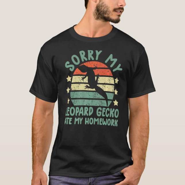 Camiseta lagartixa-lagartixa-do-leopardo (Frente)